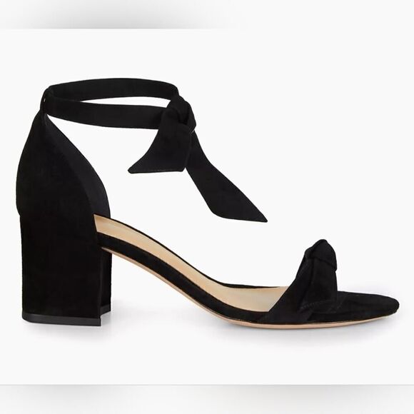Alexandre Birman Black Suede Clarita Block Sandal, Date Night LBD | 9 (39) - Picture 10 of 16